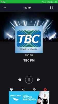 Radio Tanzania android App screenshot 1